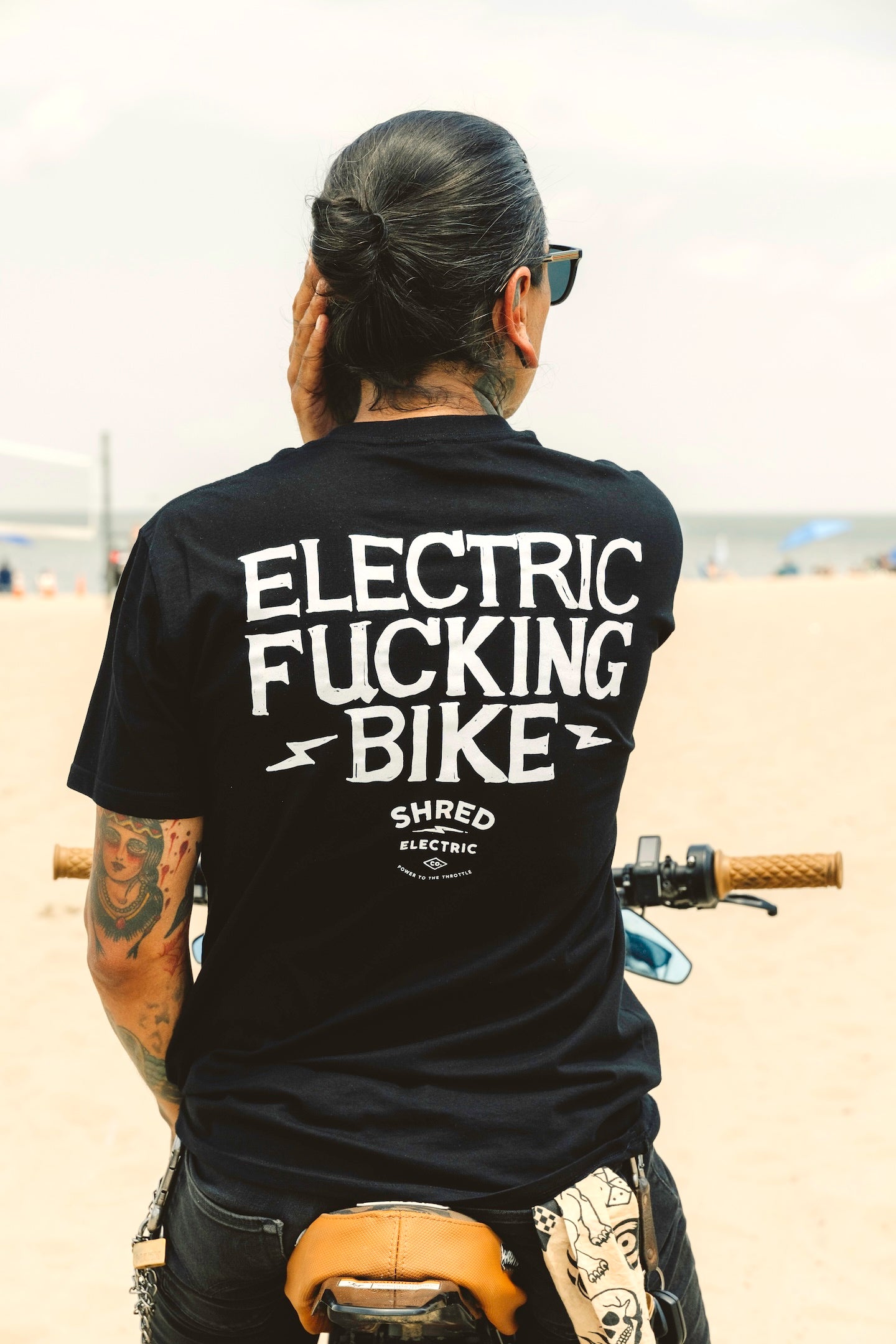 Electric Bike t-shirt back view